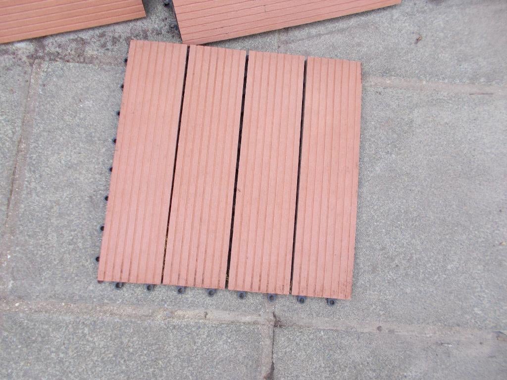 Composiet terrastegels : 30X30 CM, Ophalen, Gebruikt, Composiet