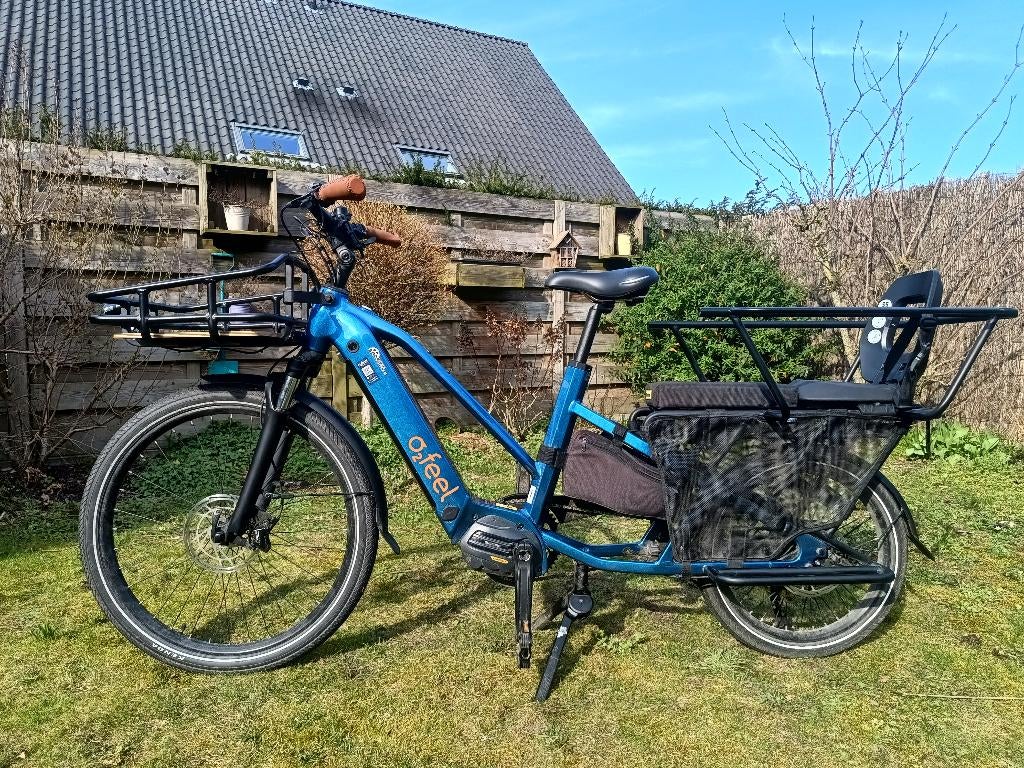 O2Feel EQUO CARGO BOOST 3.12023 720Wh, Fietsen en Brommers, Fietsen | Bakfietsen, Ophalen, Gebruikt, 2 kinderen, Elektrisch