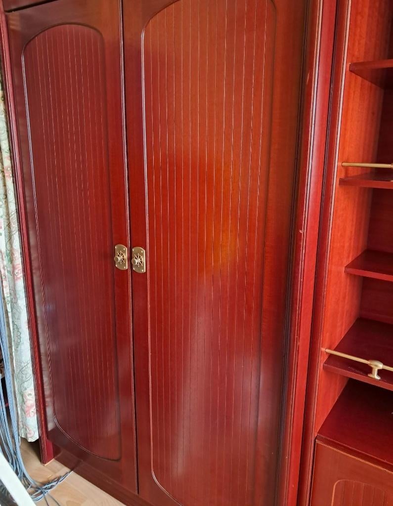 Chambre à coucher bateau bois teinte acajou, Enlèvement, Utilisé, Une personne, Bâteau