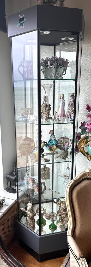 Vitrine Goebel Crystal avec eclairage, Enlèvement, Comme neuf, 150 à 200 cm