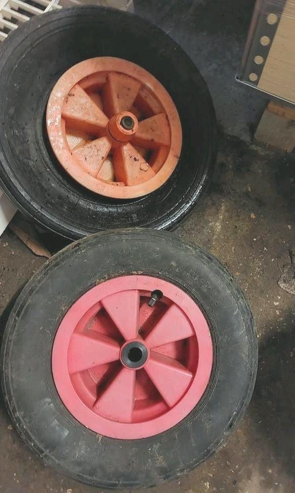 Roues de brouette, Jardin & Terrasse, Brouettes, Enlèvement, Utilisé