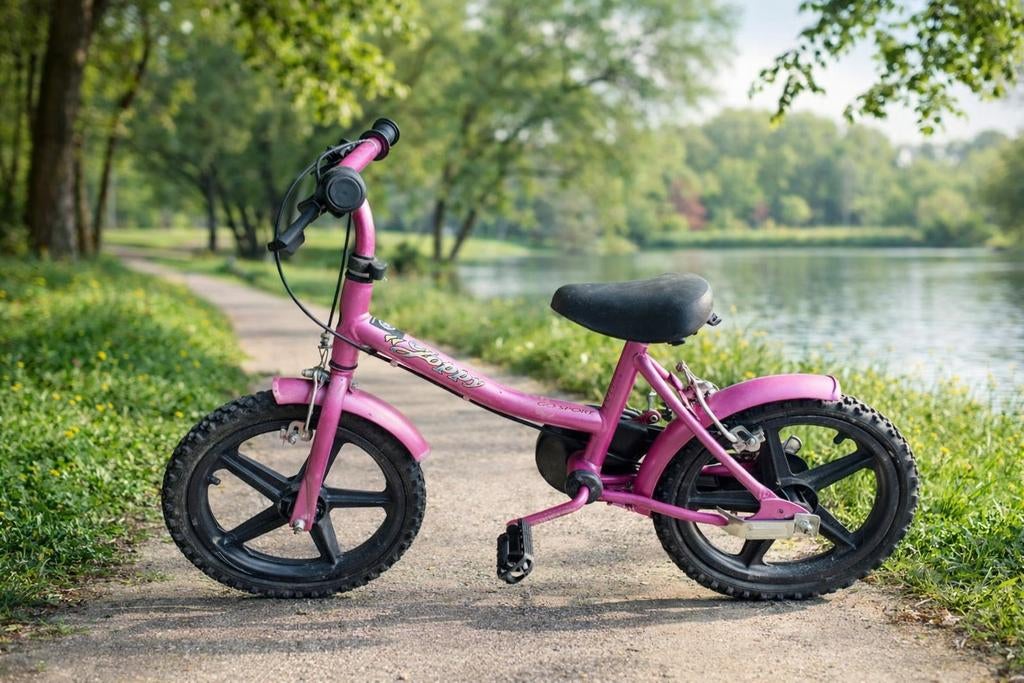 Meisjesfiets 12inch, Ophalen