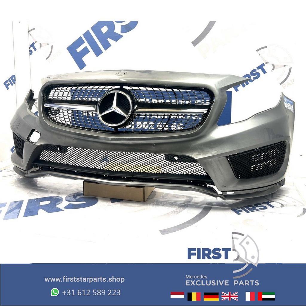W156 BUMPER X156 GLA AMG VOORBUMPER ZWART WIT GRIJS PRE FACE, Auto-onderdelen, Gebruikt, -, Voor, Ophalen of Verzenden