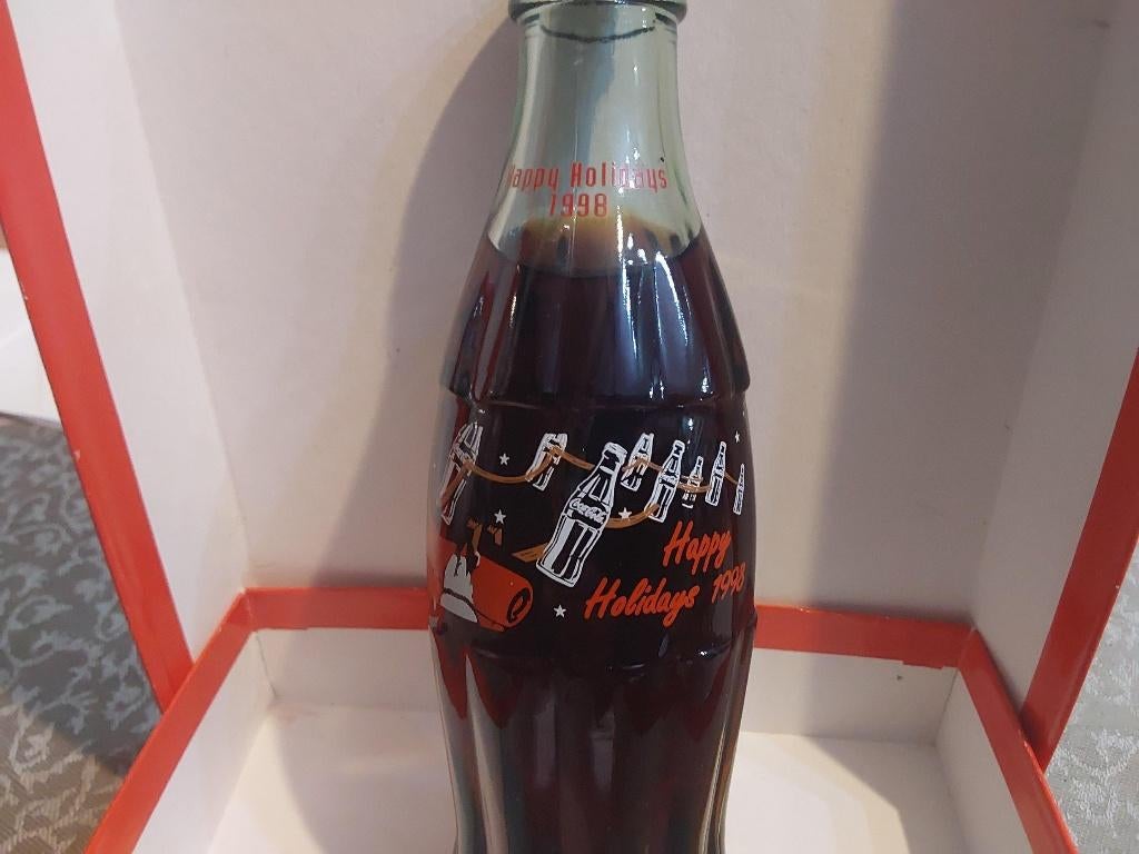 Coca Cola fles Happy Holidays 1998 Mint staat, Verzamelen, Ophalen of Verzenden, Nieuw, Gebruiksvoorwerp