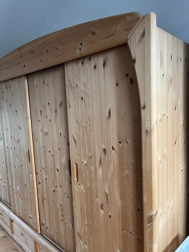 Scandinavische grenen vintage kleerkast, Huis en Inrichting, Slaapkamer | Complete slaapkamers, Ophalen, Gebruikt