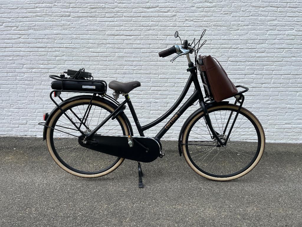 Cortina E-U4 Solid D50 Black Matt, Fietsen en Brommers, Fietsen | Dames | Moederfietsen, Versnellingen, Zo goed als nieuw, 0 zitjes