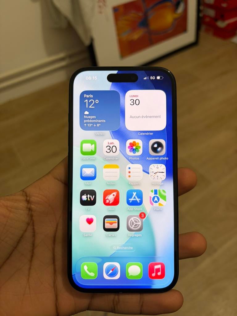 Iphone 16 NOIR 256GB, Télécoms, 256 GB, IPhone 16, Comme neuf, Enlèvement