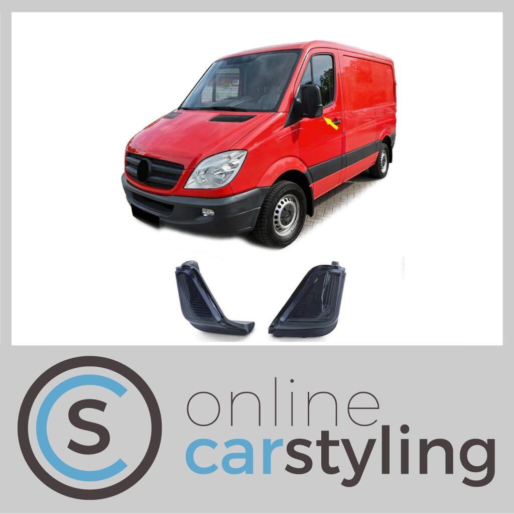 Zwarte zijknipperlichten deurspiegels Mercedes Sprinter W906, -, Nieuw, Ophalen of Verzenden, -