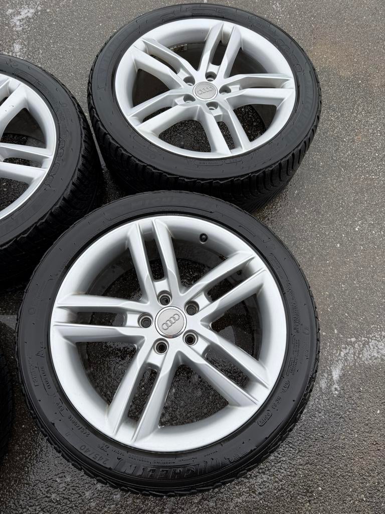 Jantes et pneus hiver Audi A4 A6, Véhicule de tourisme, Enlèvement, Utilisé, Pneus hiver