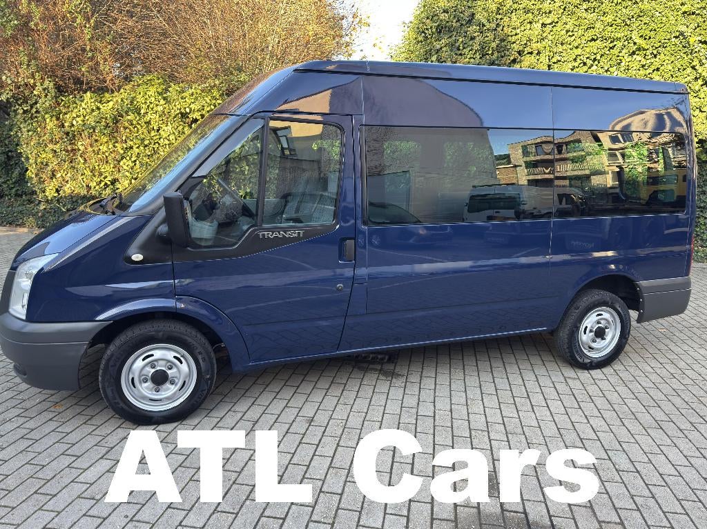 Ford Transit 2.2 Diesel | 8+1 | 55.000km | 1J Garantie, Voorwielaandrijving, Stof, 4 cilinders, Blauw
