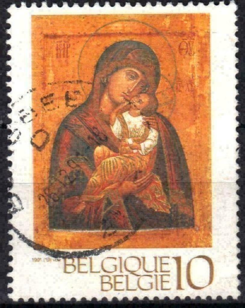 Belgique 1991 - Yvert/OBP 2437 - Noël et Nouvel An (ST), Envoi, Affranchi, Oblitéré, Noël