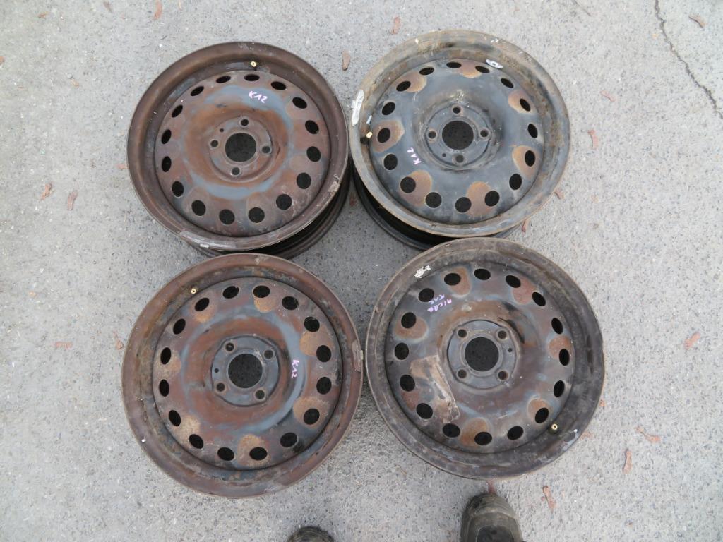 4 Nissan Micra velgen van plaatstaal, Auto-onderdelen, Ophalen, Gebruikt, Nissan