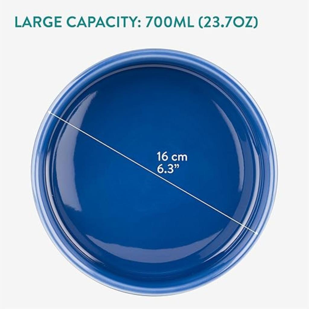 Dubbele voerbak voor honden of katten | keramische kom, -, Verzenden, -, Nieuw