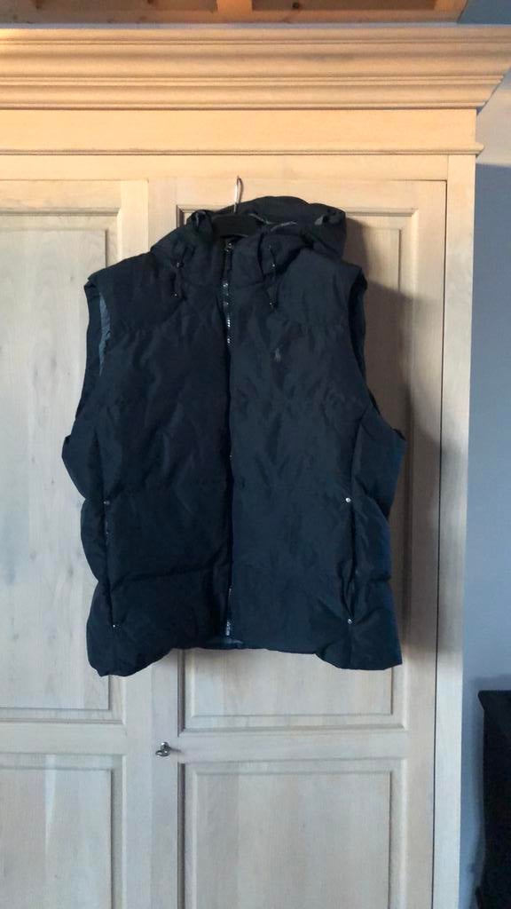 RALPH LAUREN zwart pufferjack zonder mouwen, Zwart, Ralph Lauren, Nieuw, Overige maten