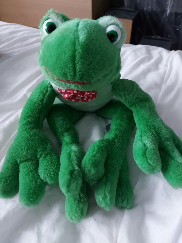 Pluche kikker „Fribbit” -geluid, Ophalen, Kikker