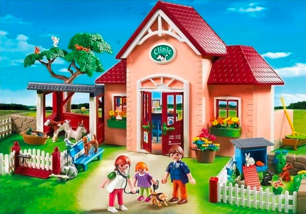 Playmobil Dierenkliniek met stal  set 5529, Enfants & Bébés, Jouets | Playmobil, Comme neuf, Ensemble complet, Enlèvement