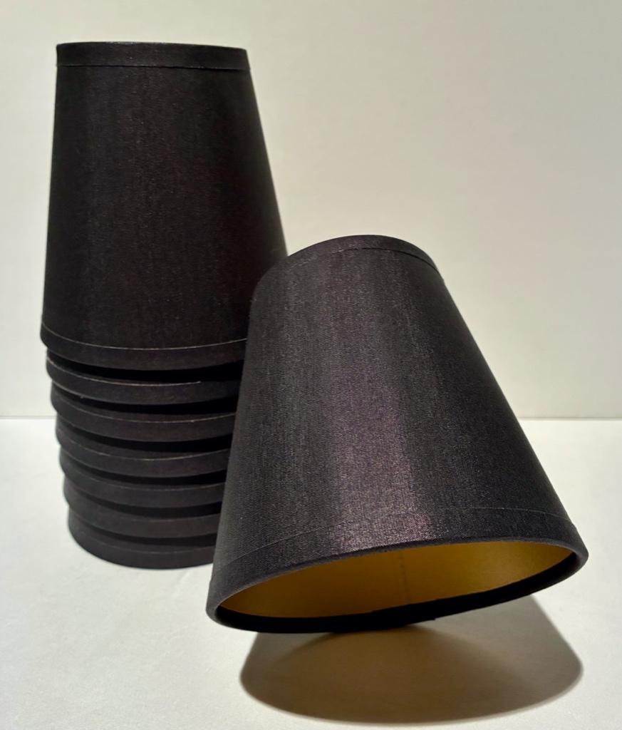 Lot de 8 nouveaux petits abat-jour., Enlèvement ou Envoi, Klassiek., Autres formes, Noir