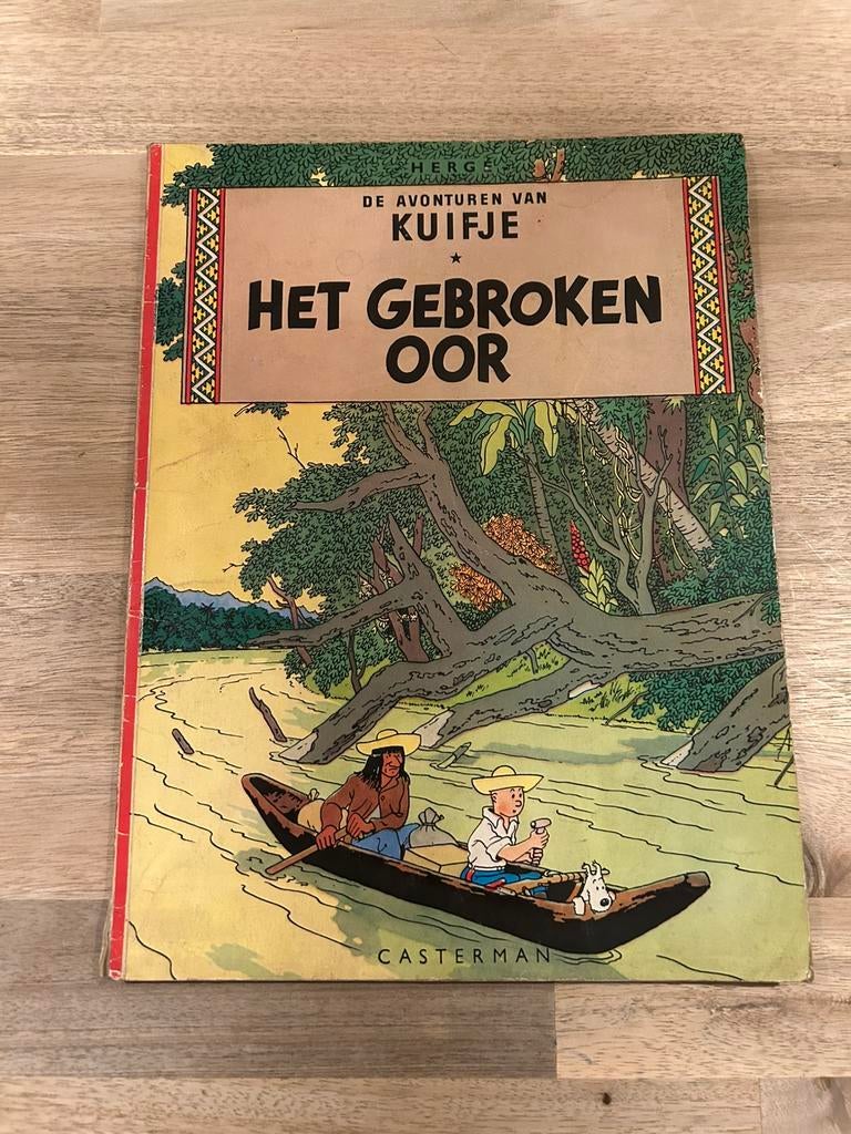 Kuifje - Het gebroken oor, Une BD, Enlèvement, Utilisé