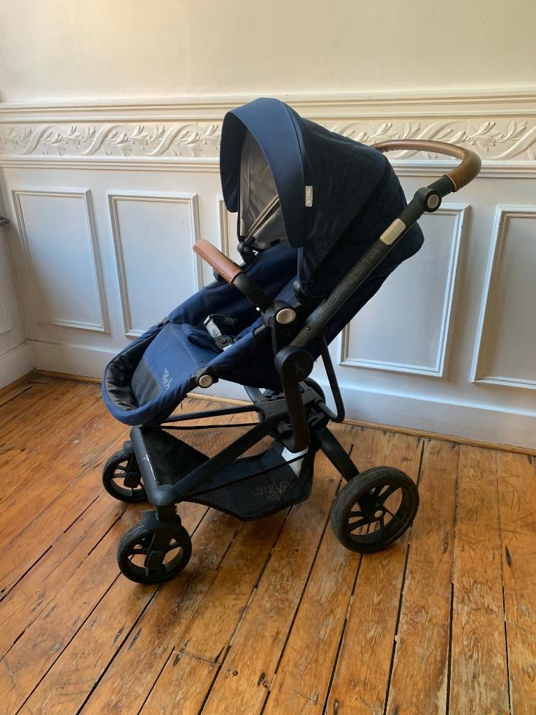 Childwheels - Poussette 2 en 1 en toile bleue Urbanista, Enlèvement, Utilisé, Poussette, Autres marques