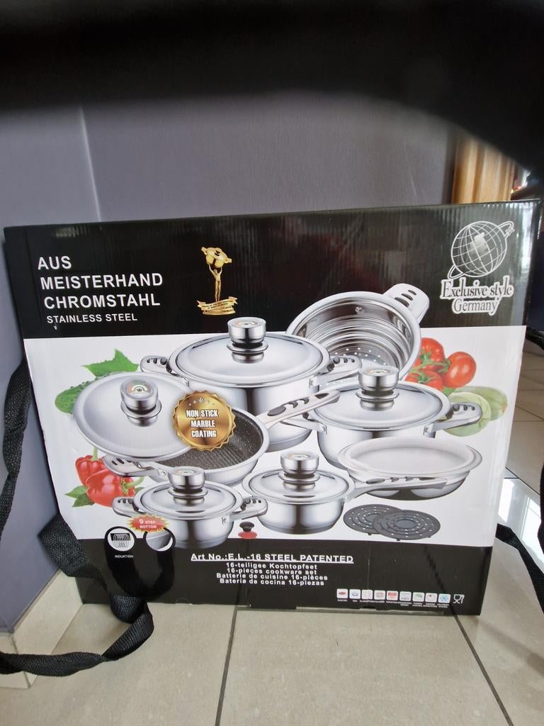 BATERIE DE CUISINE MARMITES INOX, Enlèvement ou Envoi, Inox