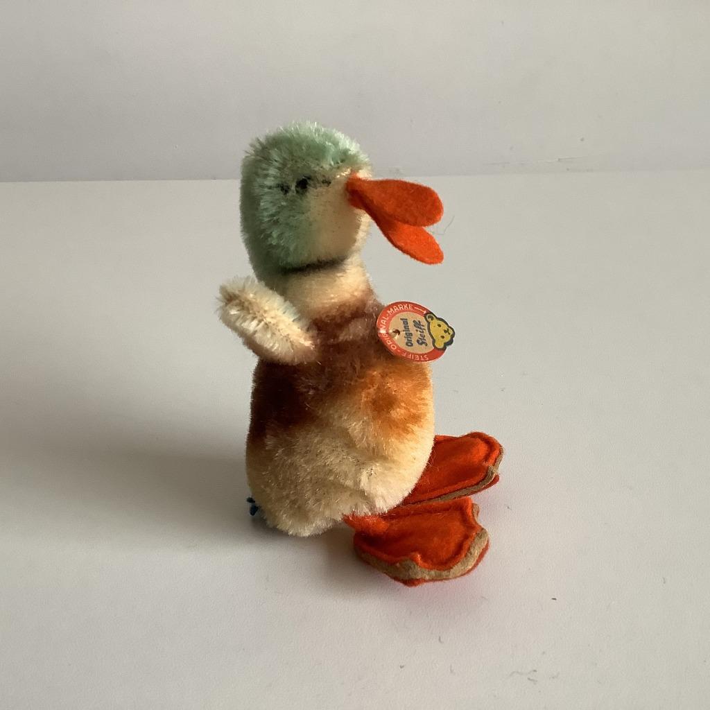 Vintage klein Steiff eendje, Ophalen of Verzenden