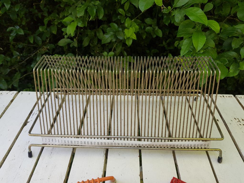 metalen retro platen rekje, Ophalen, Audio en Video