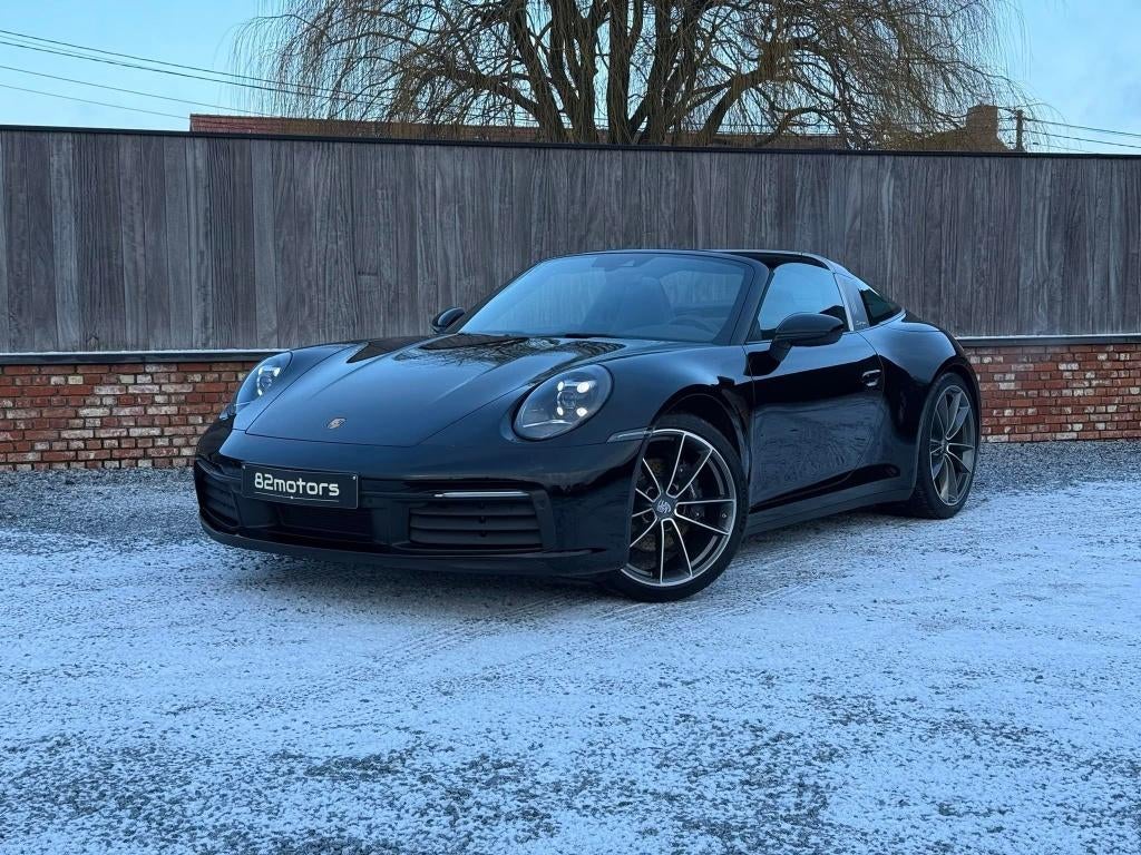 porsche 911 targa 4/992/26000km/2023/camera/carplay/ppf/btw, Auto's, Porsche, Automaat, Parkeersensor, Zwart, Leder