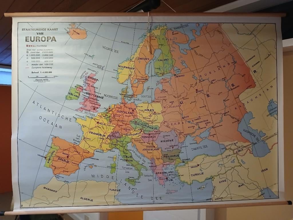 oude schoolkaart, Ophalen