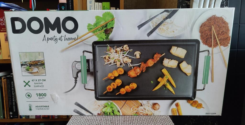 DOMO Teppanyaki 47 cm 1800 W NIEUW, Enlèvement ou Envoi, Neuf, Gril de table