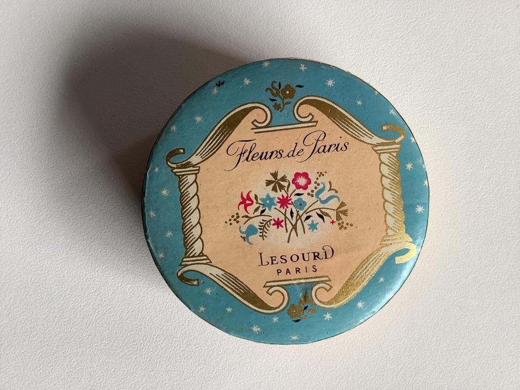 prachtige antiek volle poederdoos Lesourd, Ophalen of Verzenden