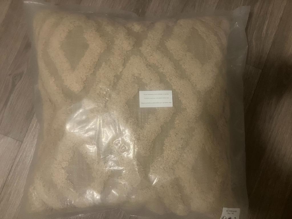 Tiseco SAHARA bohemian design kussens, Huis en Inrichting, Ophalen of Verzenden, Nieuw, Beige, Vierkant