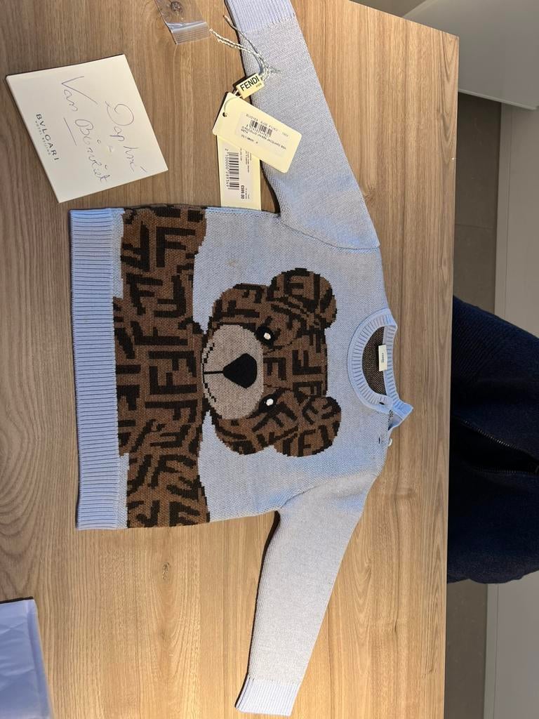 Prachtige wollen trui van Fendi, unisex, 18maand, Kinderen en Baby's, Ophalen of Verzenden, Zo goed als nieuw