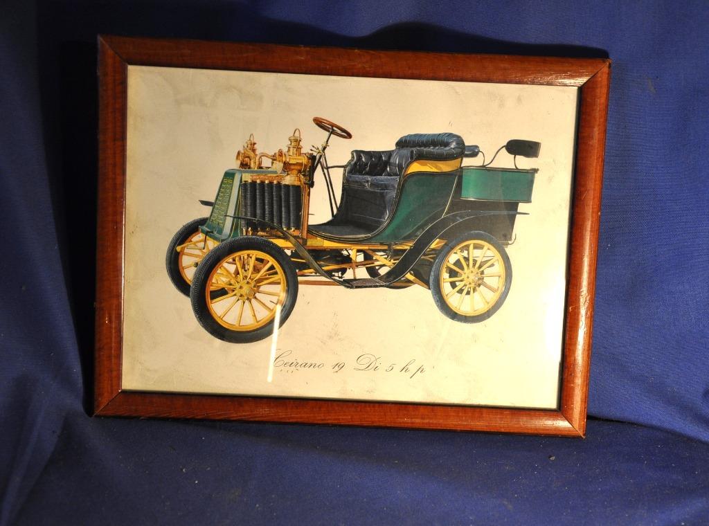 cadre avec image ancienne voiture (x2008), Ophalen of Verzenden, Gebruikt