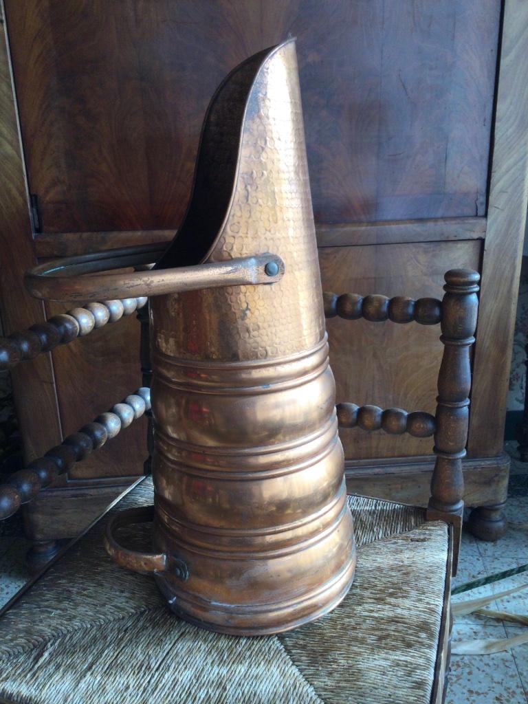 Ancienne charbonnière en cuivre, Enlèvement ou Envoi, Cuivre