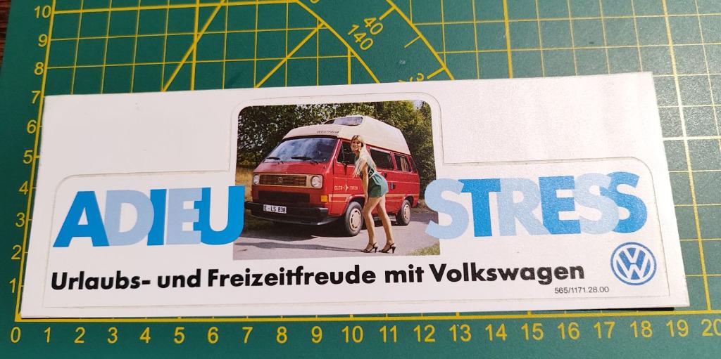 Sticker Volkswagen VW Van - Kombi - Westfalia 80's, Verzamelen, Ophalen of Verzenden