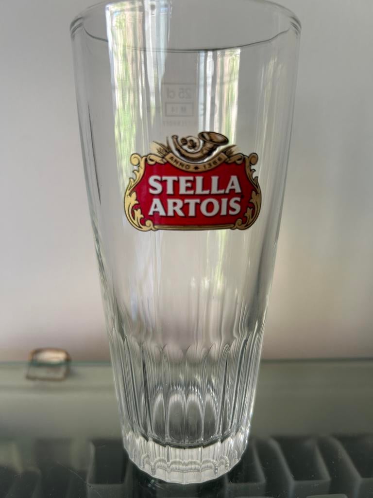 Bierglazen Stella Artois boerkes 25cl, Verzamelen, Ophalen, Zo goed als nieuw, Stella Artois