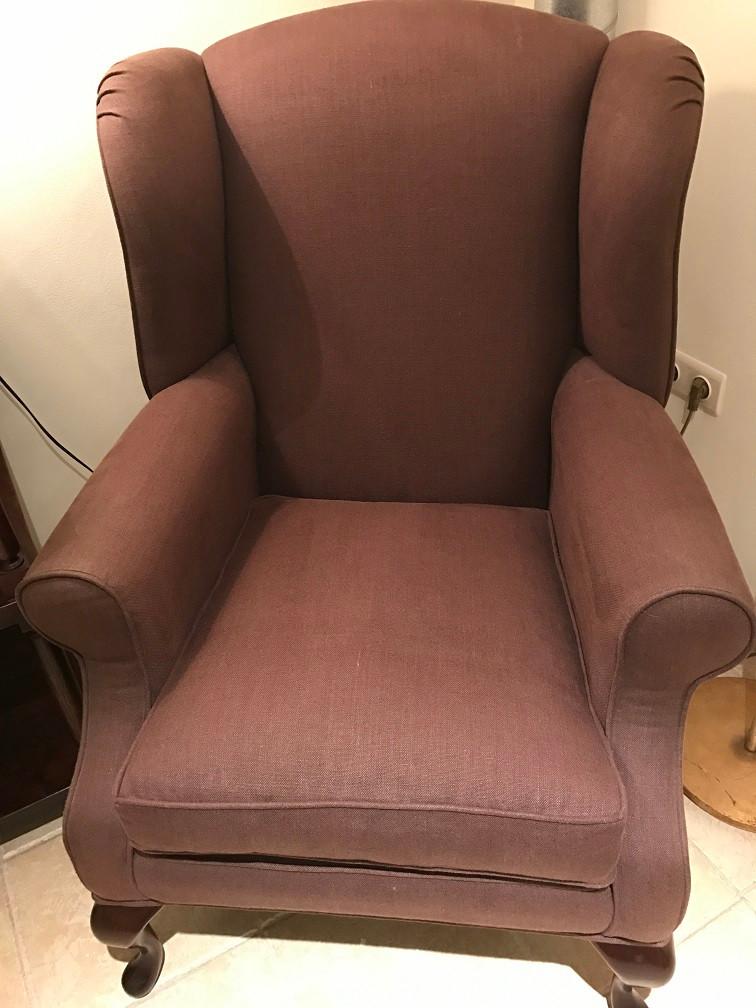 nieuwe stoffen fauteuil - oorfauteuil zetel flamant, Enlèvement, Comme neuf, Matériaux autres