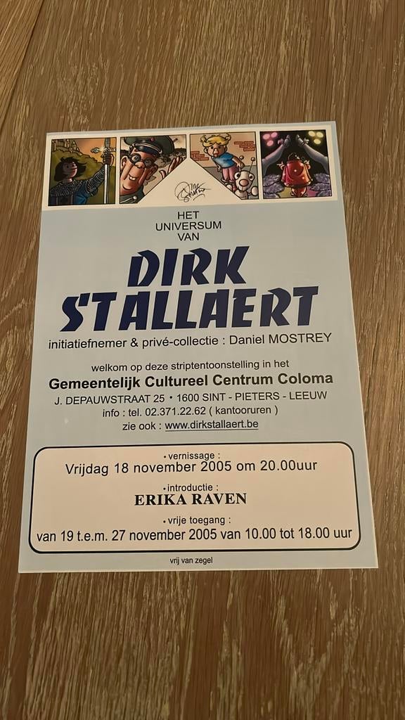Dirk stallaert affiche 2005, Ophalen of Verzenden, Nieuw