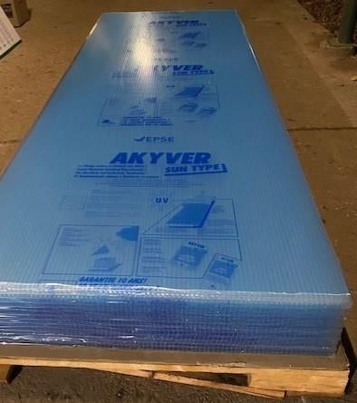 ACTIE nieuwe polycarbonaat platen helder of opaal wit 16mm, Doe-het-zelf en Bouw, Platen en Panelen, Ophalen of Verzenden, Nieuw
