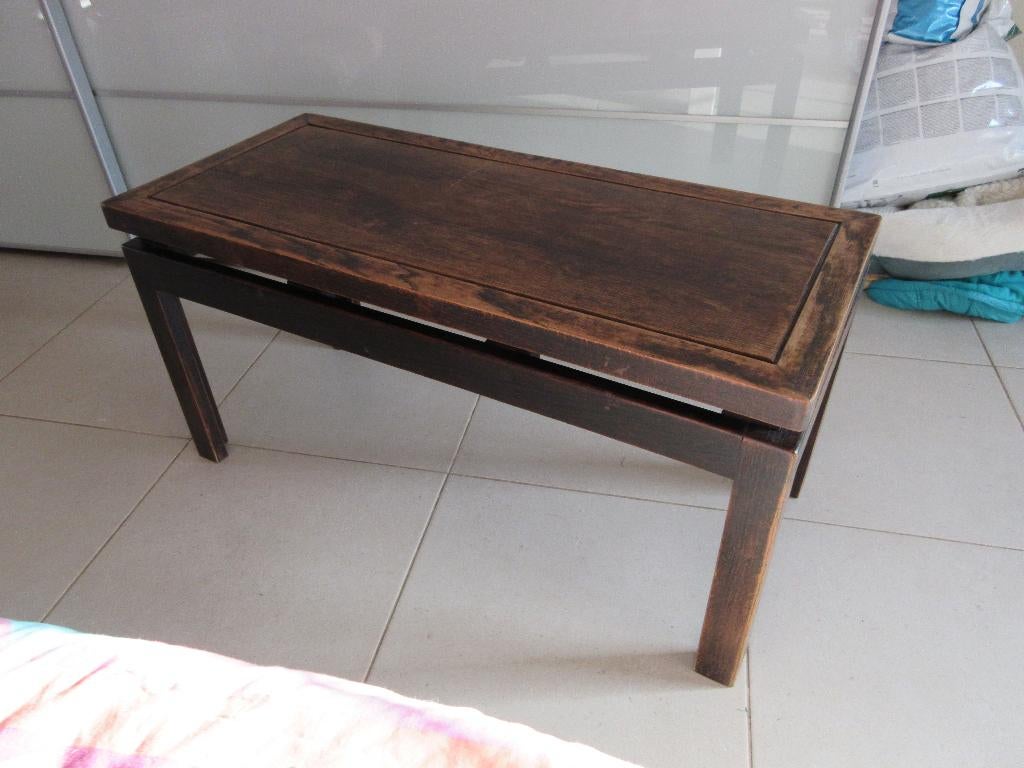 lage tafel bijzettafel meubel in hout salontafel, Huis en Inrichting, Ophalen