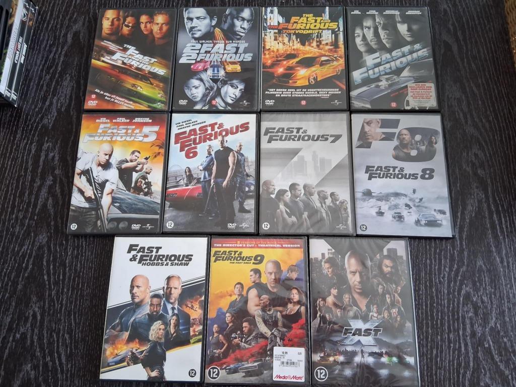 Fast & furious 11 dvd's, Vanaf 12 jaar, Ophalen of Verzenden, Zo goed als nieuw, Boxset