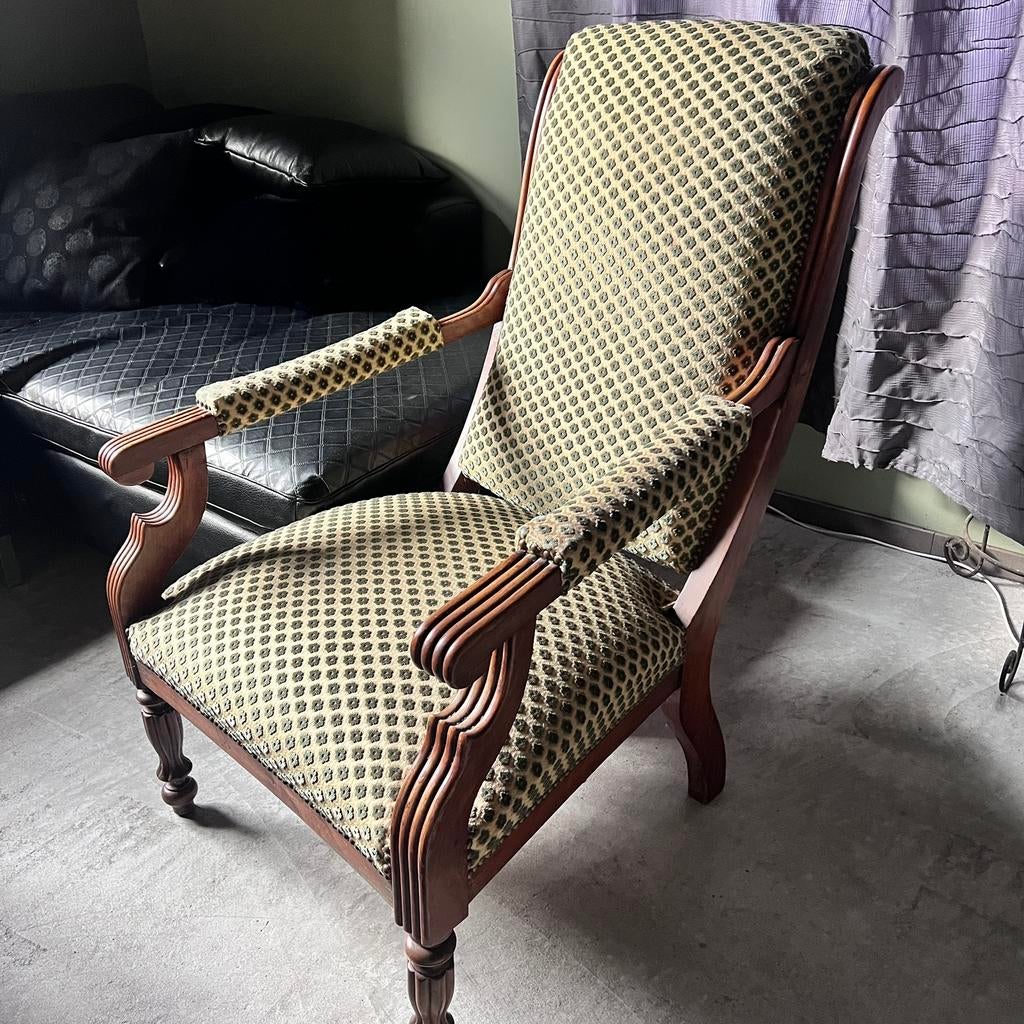 Fauteuil Voltaire en très bon état, Enlèvement, Utilisé, Bois, Voltaire antiquité