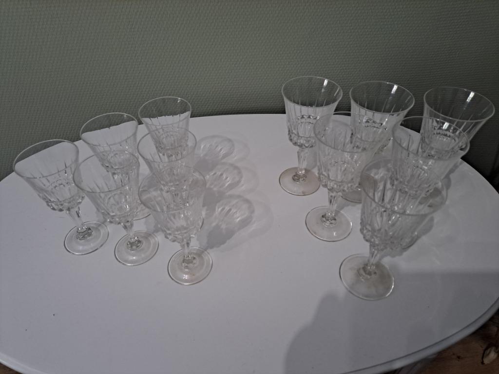 Ancien verres, Enlèvement, Utilisé, Verres et Verres à shot