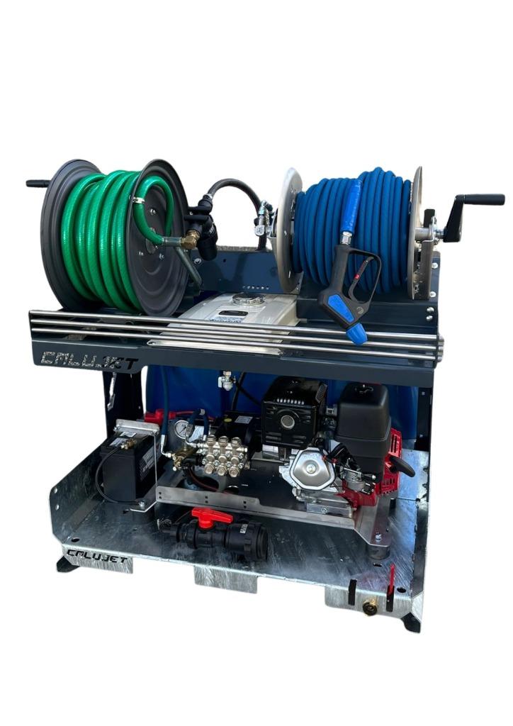 CALUJET Inbouw hogedruk reiniging unit met watertank 180Bar, Neuf, Honda, Enlèvement, Avec pression d'eau réglable