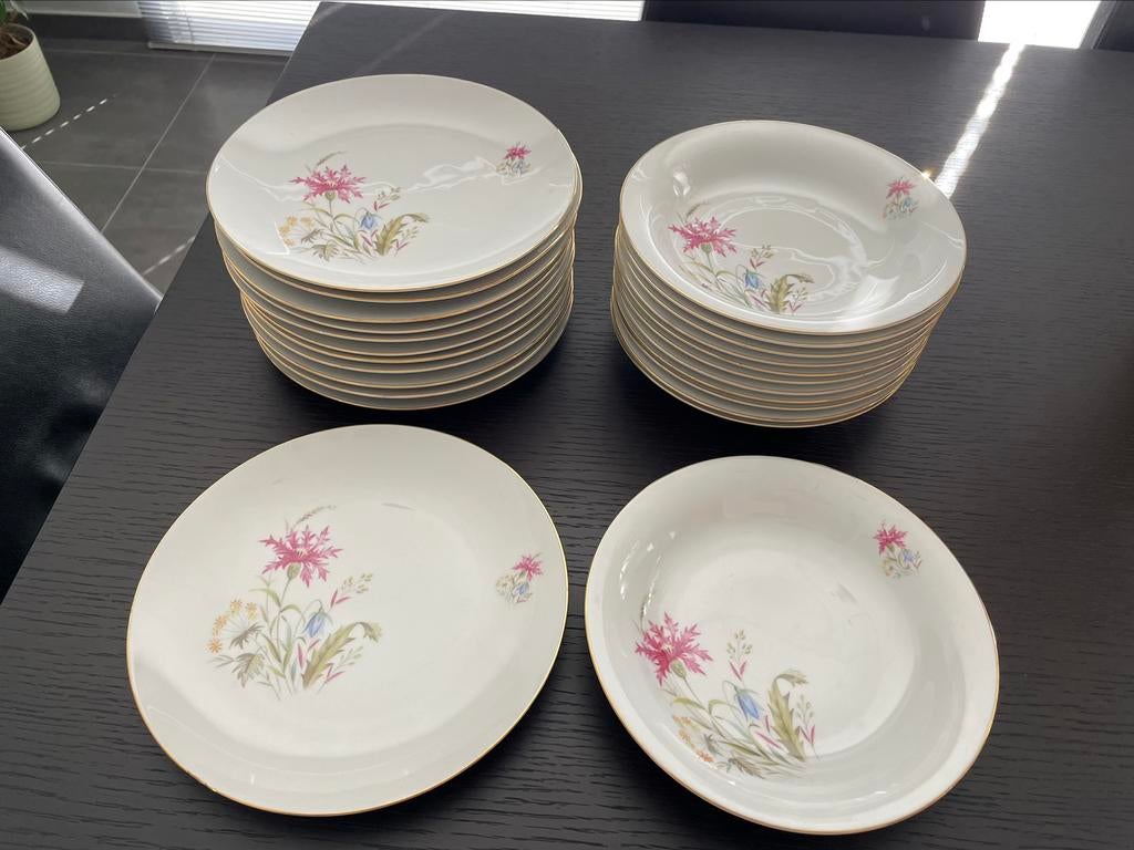 12 platte en 12 diepe bordenMitterteich Bavaria, Enlèvement