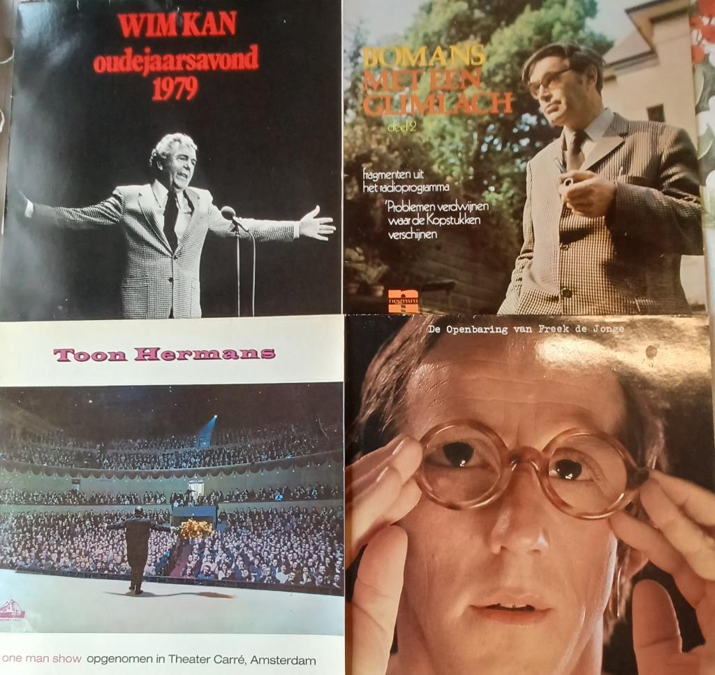 5x LP/Toon Hermans/Wim Kan/ Freek De Jonge/Godfried Bomans, Cd's en Dvd's, Vinyl | Nederlandstalig, Ophalen of Verzenden