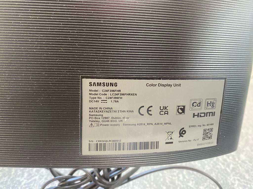 Ecran 24 pouces pour PC Samsug curve, Enlèvement, Utilisé, HDMI