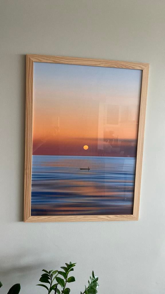 Amanecer - foto kader 50x70, Ophalen of Verzenden, Zo goed als nieuw