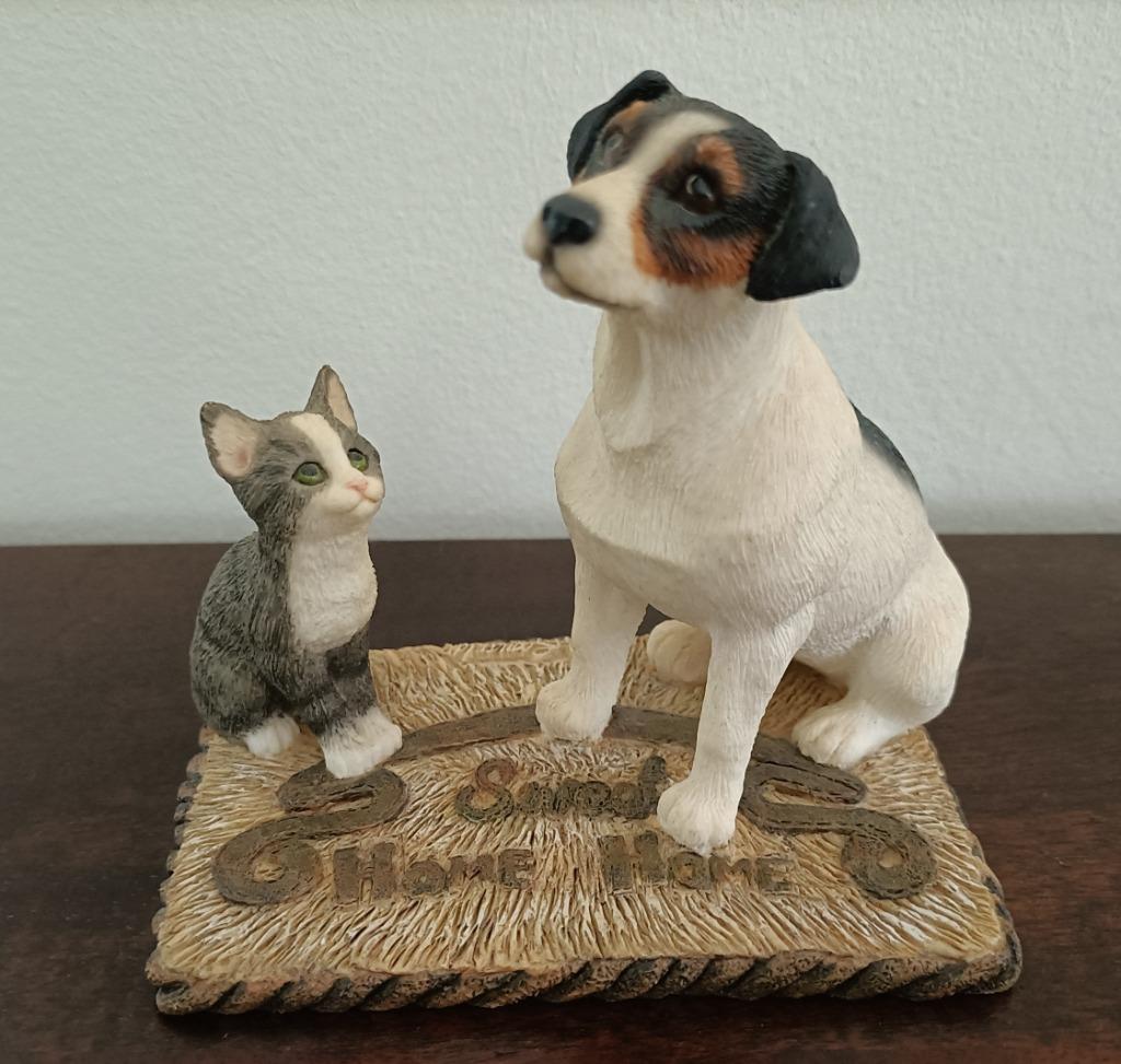 Home sweet Home - Leonardo Collection - Jack Russell met kat, Ophalen of Verzenden, Zo goed als nieuw, Dier