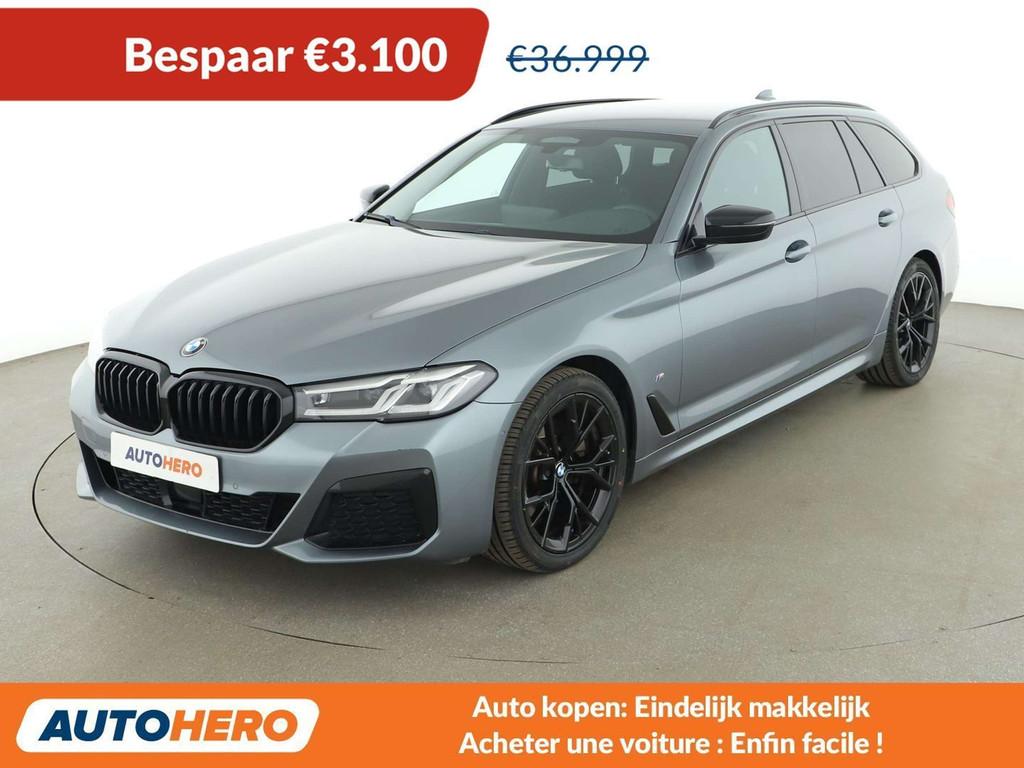 BMW 5 Serie 520 520d Mild-Hybrid xDrive M Sport, Autos, 144 g/km, Argent ou Gris, Euro 6, 5 portes
